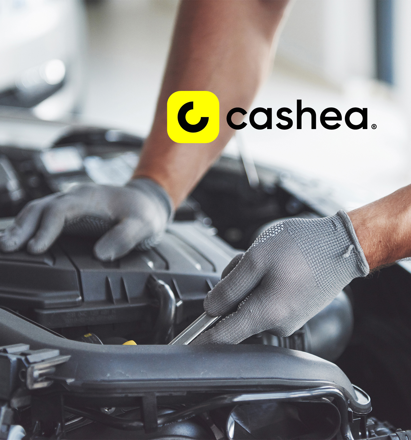 Auto mechanic working in garage. Repair service